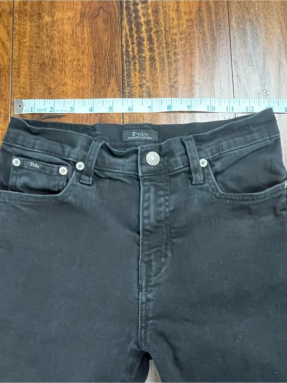 Polo Ralph Lauren THE SULLIVAN SLIM Denim Jeans Black Wash Youth Boys Size 16.